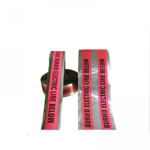 Producent høj kvalitet pr. Snit PVC barrikade underjordisk detekterbart kabel advarende aluminiumsfolie tape