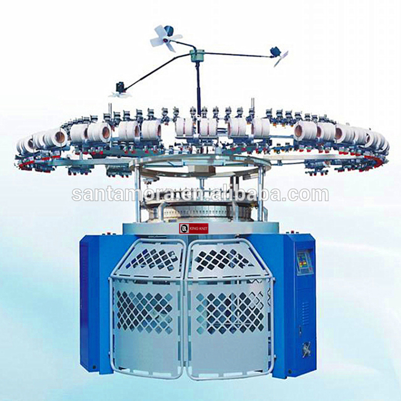Engros produkter kina automatisk single jersey nåle strikningsmaskine cirkulære