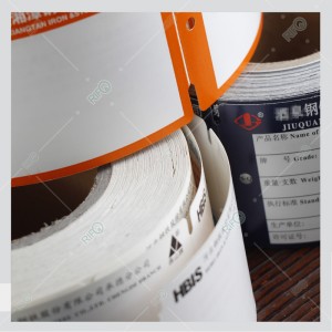 Farvebånd, der kan udskrives, offset, der kan udskrives ved høj temperatur, med et tåreværktøj