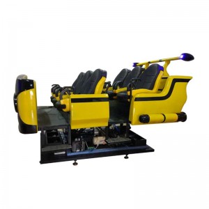 Nyt temaparkudstyr 6 dof simulator bevægelsesplatform 9d vr rumskib 6 sæder 9dvr til familie