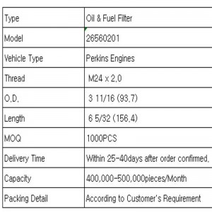 Olie \u0026 brændstoffilter