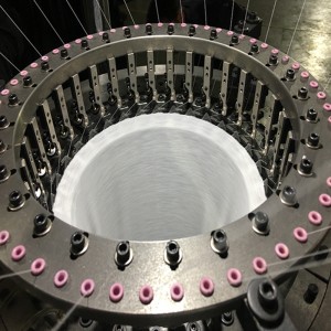 Kropsstørrelse cirkulær striksmaskine med lille diameter til bandana