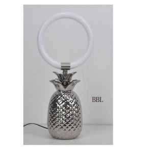 Lampen til LED-bord med keramisk ananas- og acryl-ring