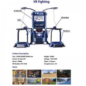 Multiplayer HTC VR Standing Interactive Shooting \/ Boxing \/ Saber Beat Game Simulator