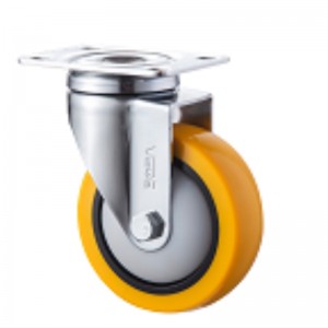 Medium Duty - Belagt indeslutning med Orange TPE-hjul