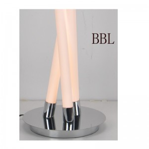 Lyslygte til LED-bord med 3pc-rør med glat acryl