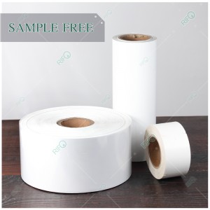 Højbestandige PET-mærker, brugerdefineret Qr-kode-klistermærkepapir, farvebånd, der kan udskrives og fleksibel