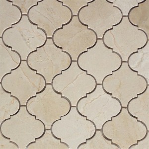 Crema marfil 2 tommer hexagon mosaikflise tumlede