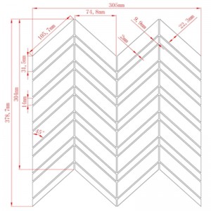 Carrara bianco finslået mosaik i multi-marmorgulv