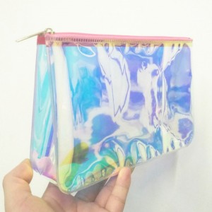 Holografisk PVC lynlås taske