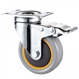 Medium Duty - Forkromet hus med orange TPE-hjul2