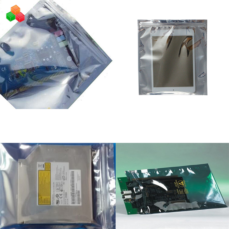 engros vandtæt, vandtæt genlukkelig plast lynlås PE antistatisk plastikpose esd afskærmningspose til elektronikpakning