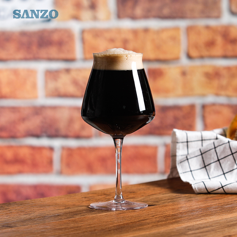 Sanzo Alkohol ølglas Tilpasset håndlavet klart ølstamme Perfekt ølglas