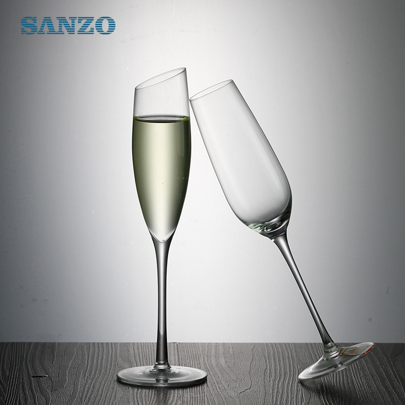 SANZO Bohemsk Champagneglas Tilpasset håndlavet glas Champagne Cup Salgsfremmende Hot Selling Farvet Champagne Glas