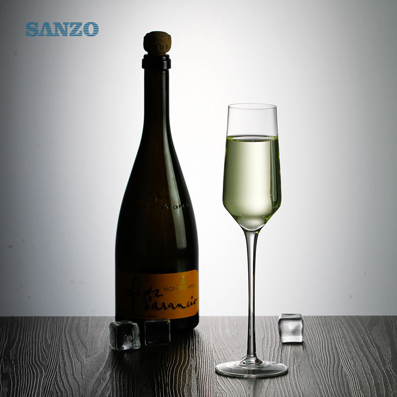 SANZO Bohemia Crystal Tilpasset Håndlavet Klar Engros Champagne Briller Salgsfremmende Hot Selling Billig Champagne Briller