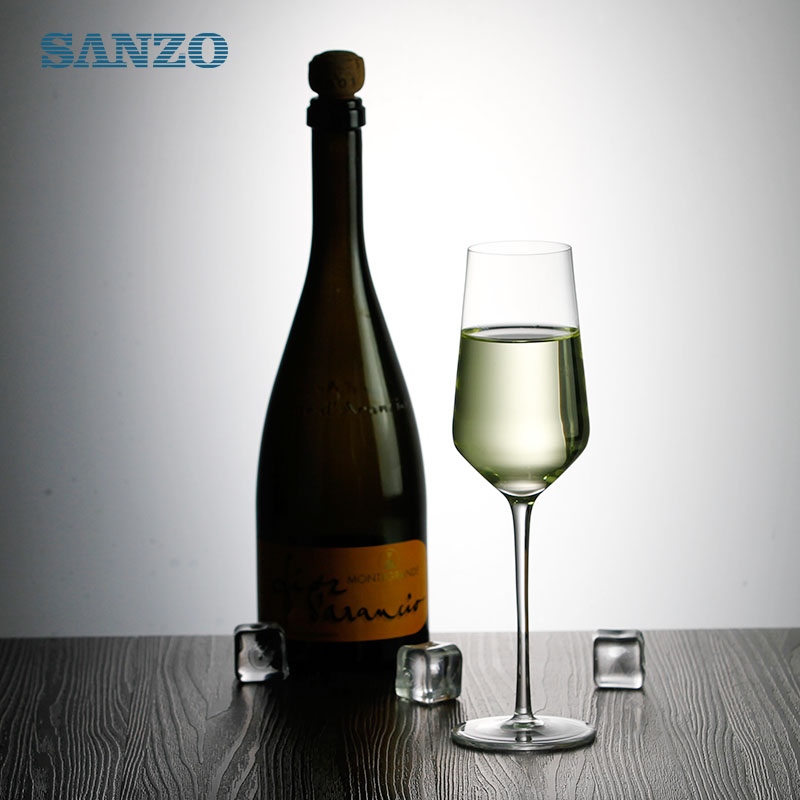 SANZO Sort blyfrit brugerdefineret størrelse Drikker Champagne Glas Tilpasset Champagne Fløjter Pink Fløjte Glas Champagne
