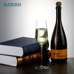 SANZO Sort blyfrit brugerdefineret størrelse Drikker Champagne Glas Tilpasset Champagne Fløjter Pink Fløjte Glas Champagne