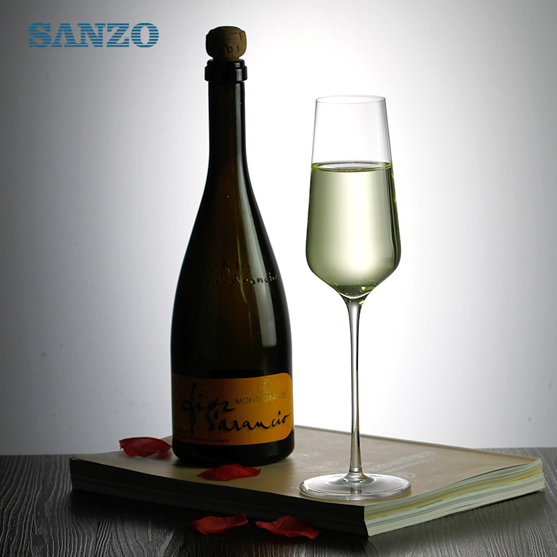 SANZO Sort Champagne Glas Tilpasset Champagne Fløjte Pink Cylinder Champagne Glass