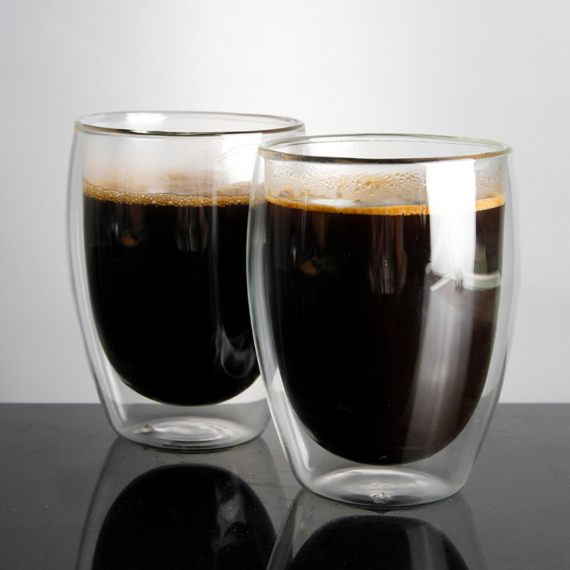 Brugerdefineret arabisk dobbeltvægts kaffeglasæt til familie