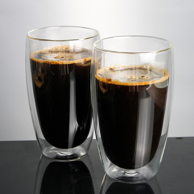 Alibaba hot salwholesale billigste pris billigste pris varmebestandigt mælk krus dobbeltvæg kaffeglas med håndtag 200 ml