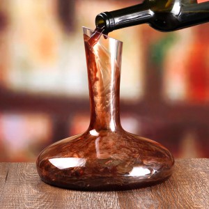 SANZO Håndlavet blæst glas \/ krystalmateriale klart vinkaraffel i høj kvalitet til husholdninger