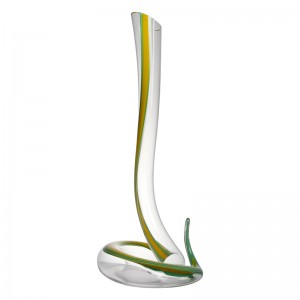 Sanzo Engroshandlavet glasvarer Producent Unik enkelt glas rødvin karaffel \/ Flagon 1200ml \/ 40oz 900031