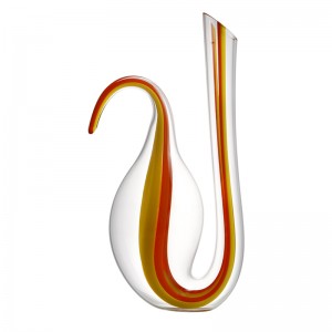 Sanzo nye produkter håndblæst blyfri krystal rødvin karaffel rundt glas karaffel til gave