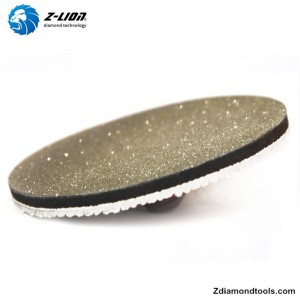 ZL-123ER 2 tommer Roloc glas galvaniserede poleringspuder