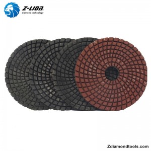 ZL-123CM 4 tommer betonpoleringsharpikspuder med påfyldningsmetal