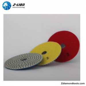ZL-123S 4 INCH poleringspuder af diamantharpiks til stenværktøj