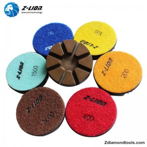 ZL-16A 3 tommer harpiks hybrid hårde diamant puder til beton
