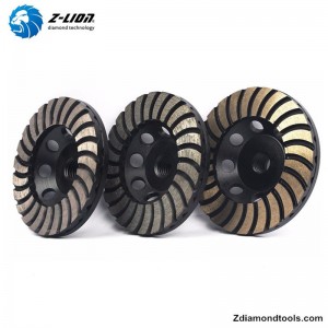 ZL-17 dobbeltlags turbo diamantkoppehjul til granit