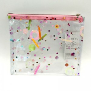 PVC glitter kosmetisk pose