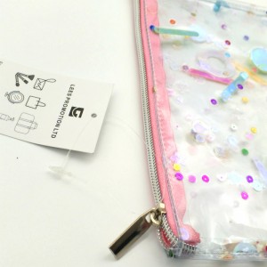 PVC glitter kosmetisk pose