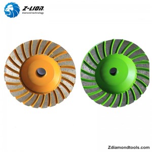 ZL-21 diamantkoppehjul 4 tommer til sten, betonslibning