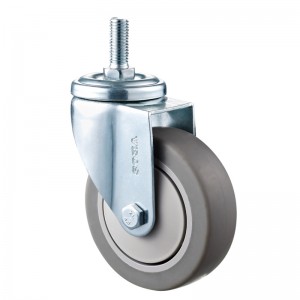 Medium Duty - Forkromet hus med gråt Diamand TPE-hjul01