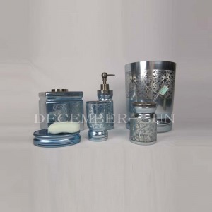 Rundt laserskåret mønster af badeværelse tilbehør til glas