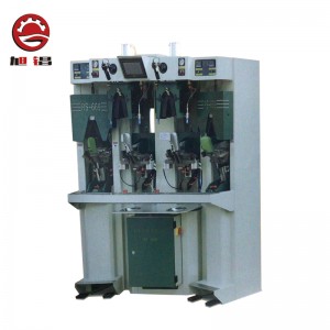 Skofremstillingsmaskine med to koldt og seks-varm airbag-tæller