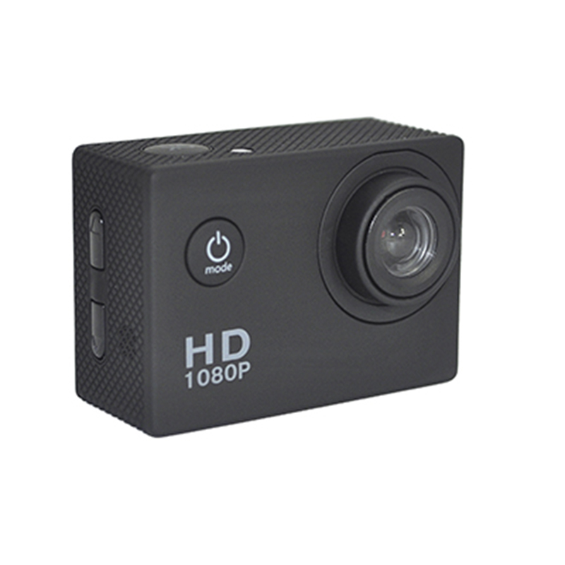 Bærbart Real HD 720P handlingskamera 140-graders udsynsvinkel 2,0 tommer skærm D12A