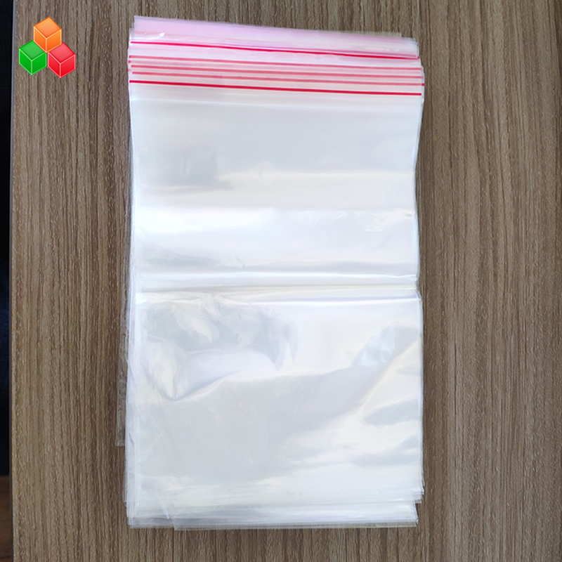 Fabrikspris tilpasset udskrivningsstørrelse genanvendelig klar presseforsegling plast PE PP lynlås pakningspose til mad / beklædningsgenstande