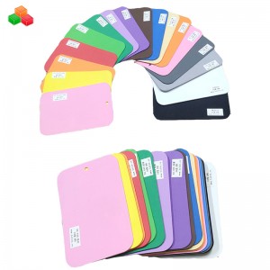 Hot sælger farverig høj tæthed 2mm 6mm 10mm tøffel hukommelse EVA skum ark specialstørrelse sikkerhedsgummi plader til emballering