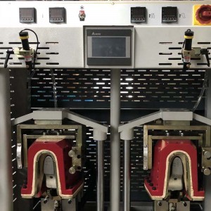 læder sportssko vamp øvre fremstiller airbag hæl bagparti hæl støbning formning maskine