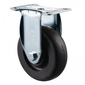 Medium Duty - Forkromet hus med sort TPE-hjul