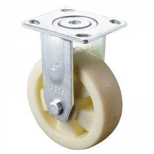 Heavy Duty - Forkromet hus med hvidt TPE-hjul