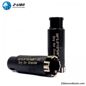 ZL-QH20 vakuumloddet tør diamantkernebor til granit, beton