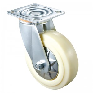 Heavy Duty - Forkromet hus med white2 TPE hjul