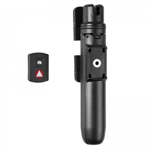 KINGJOY 5 sektioner Mini Selfie Stick med foldeben for at skifte til stativ med Bluetooth-kontrol