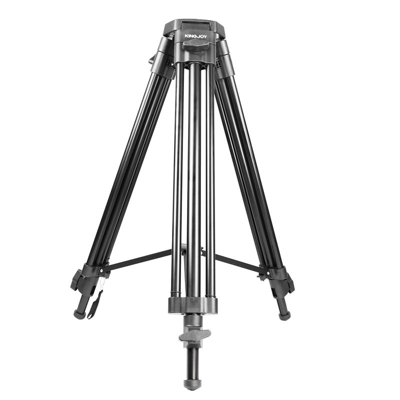 KINGJOY VT-2500 Professional 3-sektions Mg-Al Alloy video fotostativ stativ til videokamera