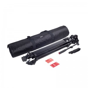 Kingjoy Professional Video stativ, kraftigt stativssystem VT-3500 med 360-graders panoramisk væskehoved VT-3530