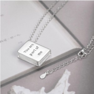 925 sterling sølv hukommelse kremering bog vedhæng træ halskæde smykker